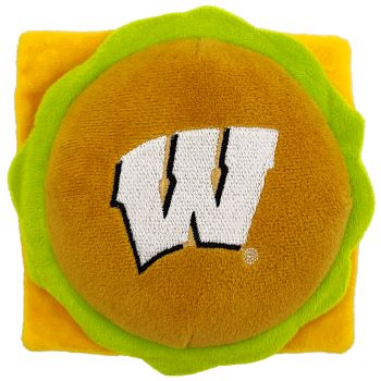 Wisconsin Badgers- Plush Hamburger Toy